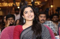 Rashmika Mandanna Black Saree Pics